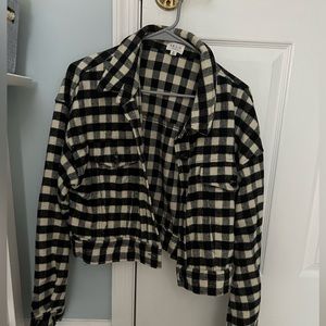 Black and White Gingham Jacket
